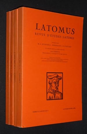 Imagen del vendedor de Latomus, Tome 53, Fascicules 1  4 (anne 1994 complte) a la venta por Abraxas-libris