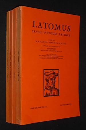 Imagen del vendedor de Latomus, Tome 49, Fascicules 1  4 (anne 1990 complte) a la venta por Abraxas-libris