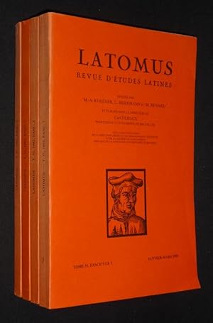 Imagen del vendedor de Latomus, Tome 51, Fascicules 1  4 (anne 1992 complte) a la venta por Abraxas-libris