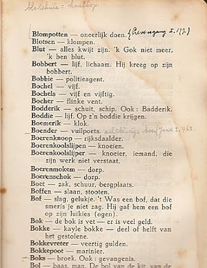 De Gabbertaal. Woordenlijst van het Bargoens.