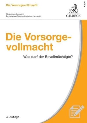 Immagine del venditore per Die Vorsorgevollmacht: Was darf der Bevollmchtigte? : Was darf der Bevollmchtigte? venduto da AHA-BUCH