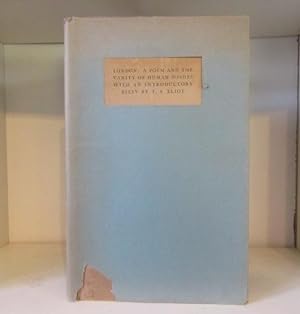 Seller image for London: A Poem, and The Vanity of Human Wishes, by Samuel Johnson, with An Introductory Essay by T. S. Eliot for sale by BRIMSTONES