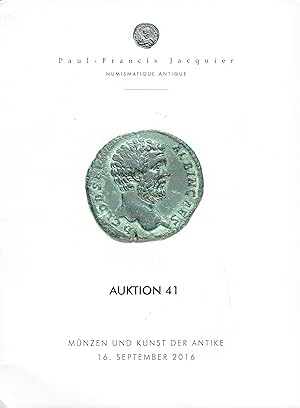 Image du vendeur pour Mnzen und kunst der Antike. Auktion 41, 16 September 2016 mis en vente par Librairie Archaion