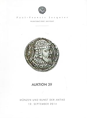 Image du vendeur pour Mnzen und kunst der Antike. Auktion 39, 12 September 2014 mis en vente par Librairie Archaion