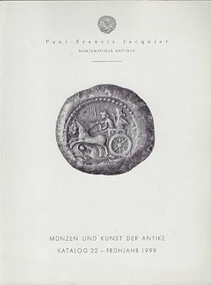 Image du vendeur pour Mnzen und Kunst der Antike. Katalog 22, Frhjahr 1999 mis en vente par Librairie Archaion