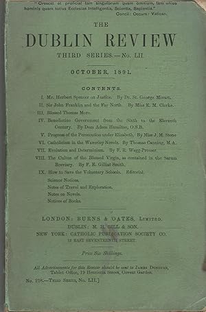 The Dublin Review: October, 1891, No. LII