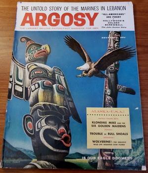 Seller image for ARGOSY Men Adventure Magazine November 1958 Totem Pole Eagle Marines Huston for sale by Comic World