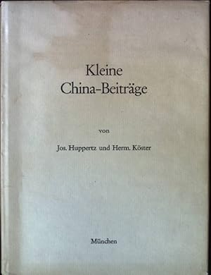 Imagen del vendedor de Kleine China-Beitrge a la venta por books4less (Versandantiquariat Petra Gros GmbH & Co. KG)