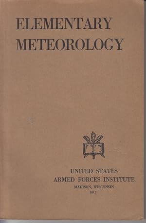 Imagen del vendedor de Elementary Meteorology. a la venta por Allguer Online Antiquariat