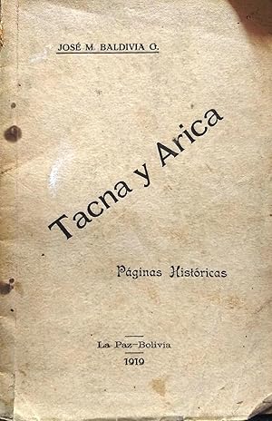 Tacna y Arica. Páginas históricas