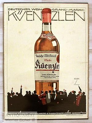 Deutscher Weinbrand Marke: Küenzlen - Plakat.