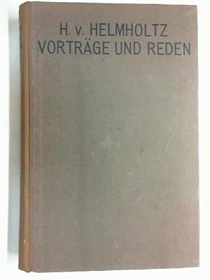 Bild des Verkufers fr Vortrge und Reden Fnfte Auflage, Erster Band zum Verkauf von Antiquariat Maiwald