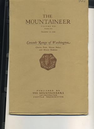 Seller image for The Mountaineer Vol. XXI Nr. 1 Dec.15, 1928 - Cascade Range Of Washington, Glacier Peak, Mount Baker, Mt. Shuskan for sale by Orca Knowledge Systems, Inc.