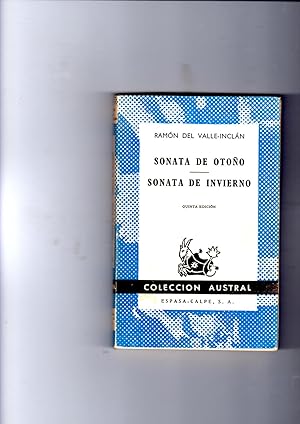 Immagine del venditore per Sonata De Otono : Sonata De Invierno. Coleccion Austral venduto da Gwyn Tudur Davies