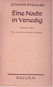 Eine Nacht in Venedig. Komische Oper in 2 Akten (5 Bildern).