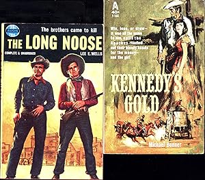 Imagen del vendedor de The Long Noose / The brothers came to kill / Complete & Unabridged, AND A SECOND BOOK, Kennedy's Gold / Win, lose, or draw -- it was all the same to him, until the Apaches reached out their bloody hands for the money -- and the girl (TWO AVON PAPERBACK WESTERNS FOR ONE PRICE) a la venta por Cat's Curiosities