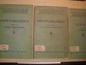 PAPSTURKUNDEN (= Urkunden und Siegel für den akademischen Gebrauch - herausgegeben von G. Seelige...