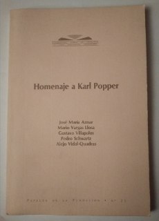 Seller image for Homenaje a Karl Popper. for sale by La Leona LibreRa