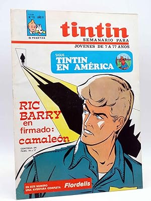 TINTÍN, SEMANARIO PARA JÓVENES 13. SIGUE TINTÍN EN AMÉRICA / RICK BARRY (VVAA) Zendrera, 1968. OFRT