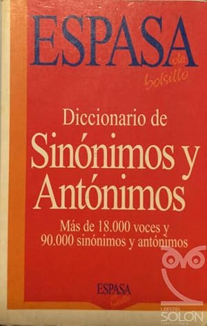 Seller image for Diccionario sinnimos y antnimos for sale by LIBRERA SOLN