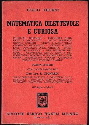 Imagen del vendedor de Matematica dilettevole e curiosa a la venta por Miliardi di Parole