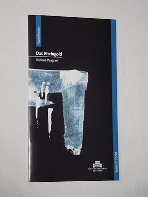 Seller image for Programmheft 9 Stdtische Bhnen Augsburg 1997/98. DER RING DES NIBELUNGEN - DAS RHEINGOLD von Wagner. Musikal. Ltg.: Peter Leonard, Insz.: Wolf Seesemann, Ausstattung: Rainer Sinell. Mit Harry Dworchak, Michael Berning, Stefan Muack, Arnold Bezuyen, Wilhelm Eyberg von Wertenegg, Gerhard Siegel, Michail Litmanow, Peter Klaveness, Andrea Baker for sale by Fast alles Theater! Antiquariat fr die darstellenden Knste