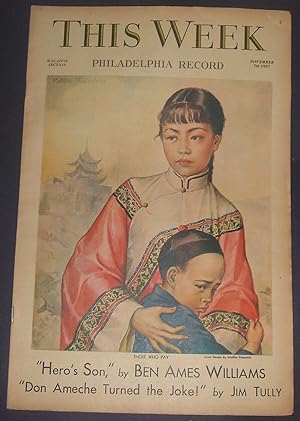 Seller image for This Week Magazine Section Philadelphia Record Hero's Son for sale by biblioboy