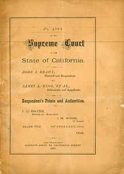 No. 4968 In The Supreme Court of the State of California: John J. Brady, Plaintiff and Respondent...