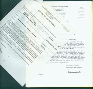 TLS Shoemaker & Mattare to Robinson & Berry Law Firm, July 27 & August 25, 1961. Attached is copy...
