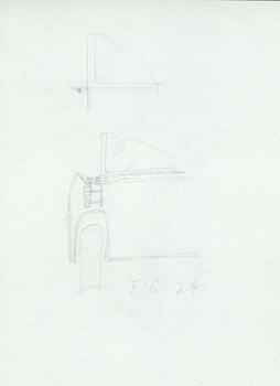 Patent Illustrations for John C. Rund's Hardtop Convertible design, Pencil illustrations in Rund'...