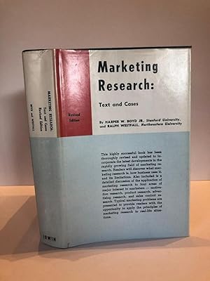 Immagine del venditore per MARKETING RESEARCH : TEXT AND CASES venduto da Worlds End Bookshop (ABA, PBFA, ILAB)