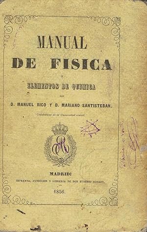 Imagen del vendedor de MANUAL DE FSICA Y ELEMENTOS DE QUMICA a la venta por Librera Torren de Rueda