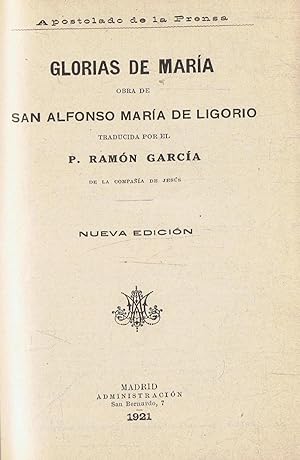 Imagen del vendedor de GLORIAS A MARA a la venta por Librera Torren de Rueda