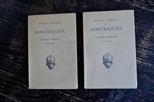 Image du vendeur pour Oeuvres compltes de Montesquieu - Lettres persanes - Complet de deux tomes mis en vente par Un livre en poche