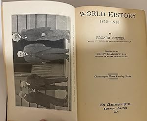 Seller image for World History 1815-1920 for sale by Taylor & Baumann Books, LLC