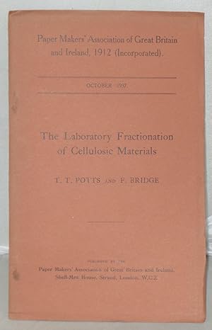 Seller image for The Laboratory Fractionation of Cellulosic Materials [Offprint] for sale by Besleys Books  PBFA