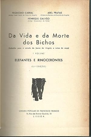 DA VIDA E DA MORTE DOS BICHOS.