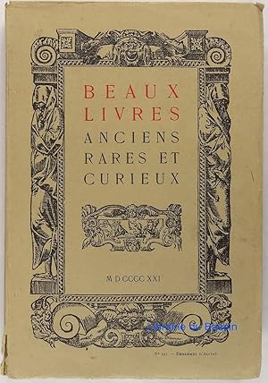 Beaux livres anciens rares et curieux