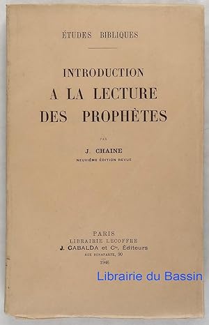 Introduction à la lecture des prophètes