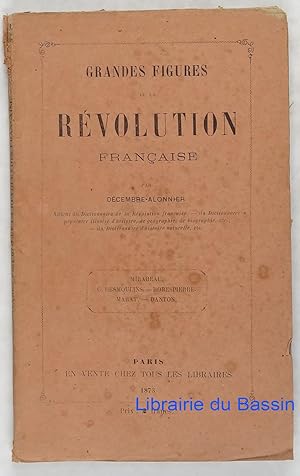 Imagen del vendedor de Grandes figures de la rvolution franaise a la venta por Librairie du Bassin