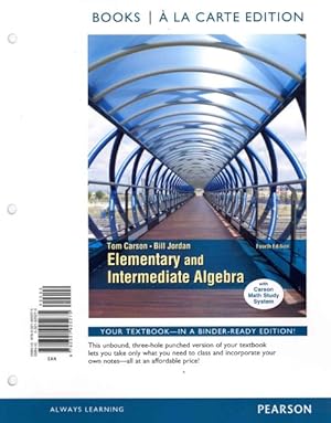 Image du vendeur pour Elementary and Intermediate Algebra mis en vente par GreatBookPrices