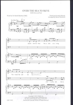 Seller image for Over the Sea to Skye, SATB chorus and piano for sale by Joseph Valles - Books