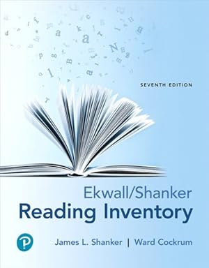 Image du vendeur pour Ekwall/ Shanker Reading Inventory mis en vente par GreatBookPrices