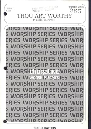 Image du vendeur pour Thou art worthy [Worship Series] mis en vente par Joseph Valles - Books