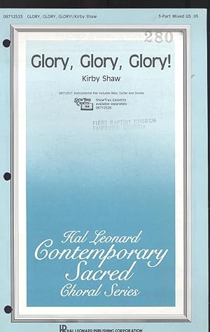 Imagen del vendedor de Glory! Glory! Glory!, foro 3-part mixed voices and piano with optional instrumental accomapniment a la venta por Joseph Valles - Books