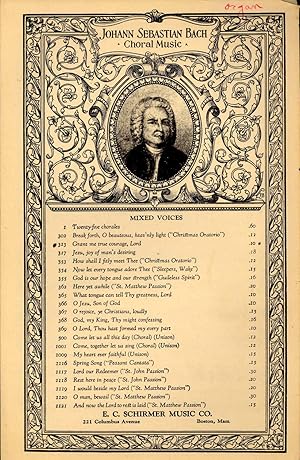 Seller image for Grant me true courage, Lord [Johann Sebastian Bach Choral Music (Series)] for sale by Joseph Valles - Books