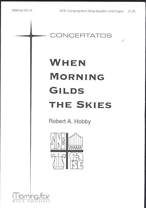 Imagen del vendedor de When morning gilds the skies, SATB, congregation, brass quartet and organ a la venta por Joseph Valles - Books