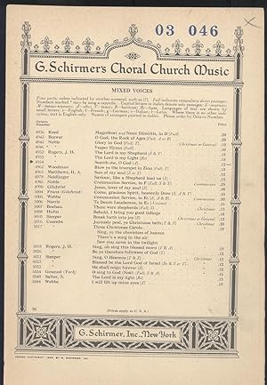 Seller image for Search me, O God, anthem for alto solo and four-part chorus [G. Schirmer's Choral Church Music (Series) - Mixed Voices] for sale by Joseph Valles - Books