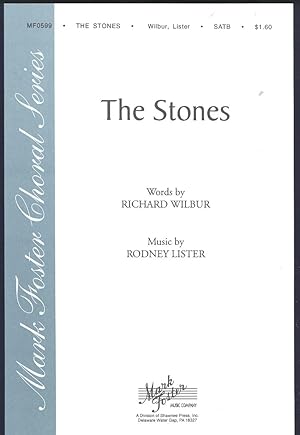 Bild des Verkufers fr The Stones, for SATB voices [Mark Foster Choral Series] zum Verkauf von Joseph Valles - Books