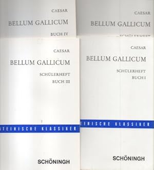 Caesar. Bellum Gallicum. Schülerheft Buch I-IV Lateinische Klassiker.